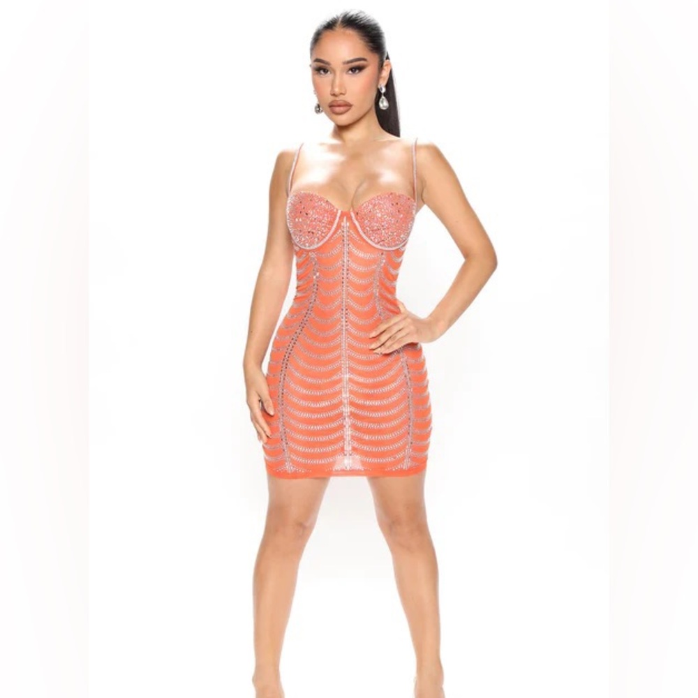 Head turner embellished mini dress fashion nova
